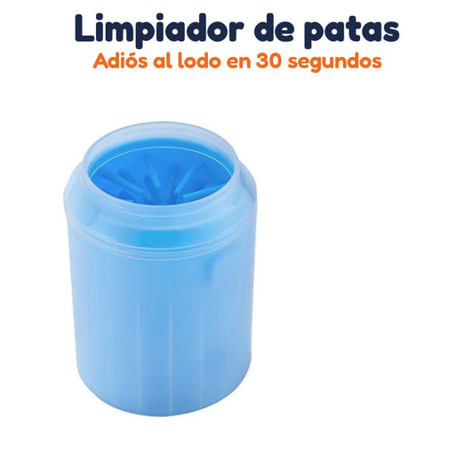 Limpiador de patas para perro: vaso con cerdas de silicón
