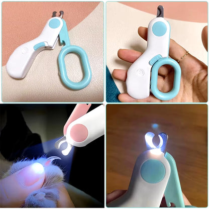 Cortaúñas para perro y gato con luz LED