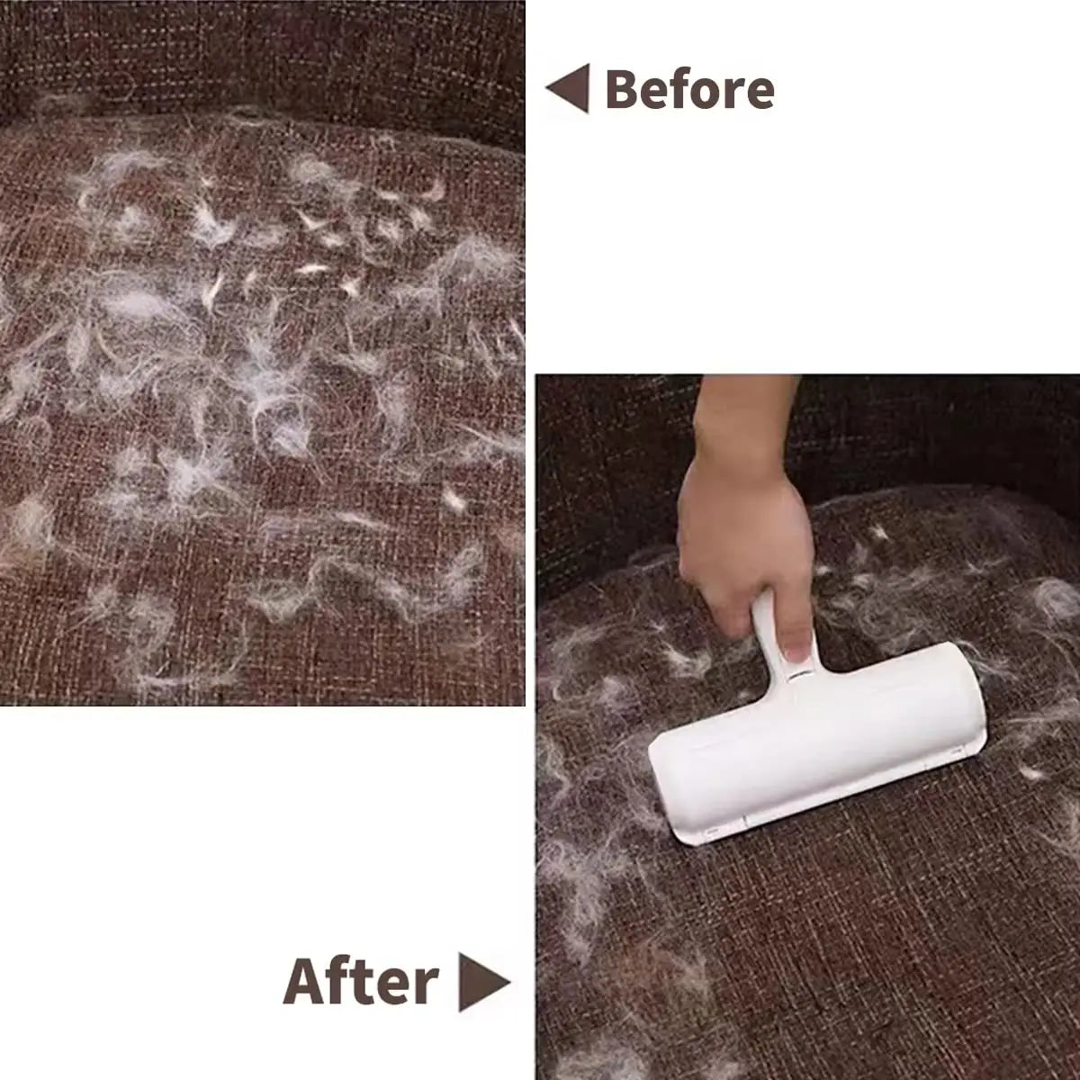 Rodillo quitapelo reutilizable para sillón, cama y ropa