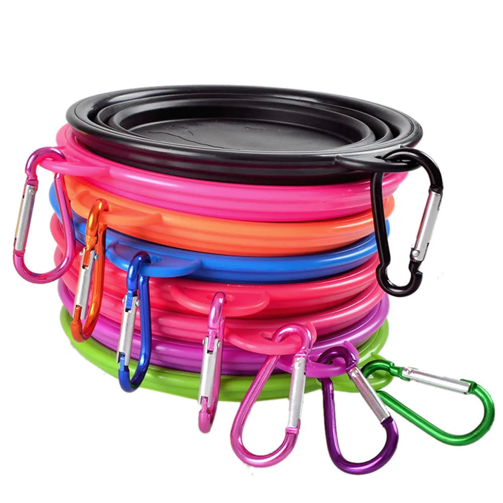 Plato plegable de silicón para el paseo