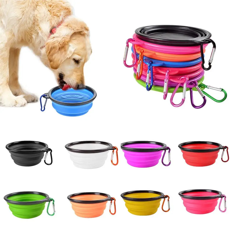 Plato plegable de silicón para el paseo