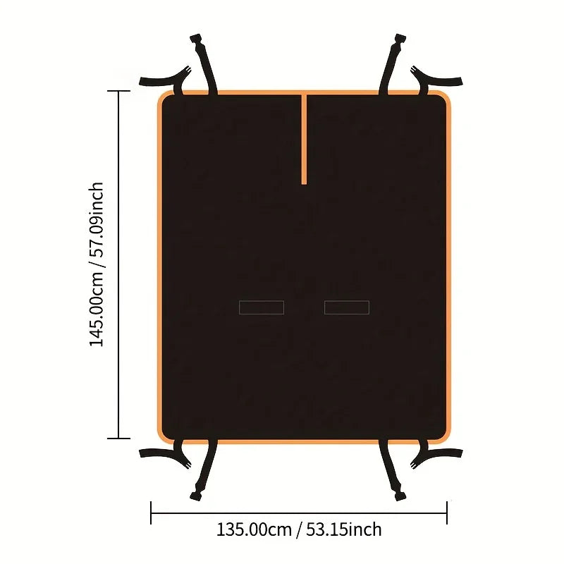 Funda impermeable para el asiento trasero del auto