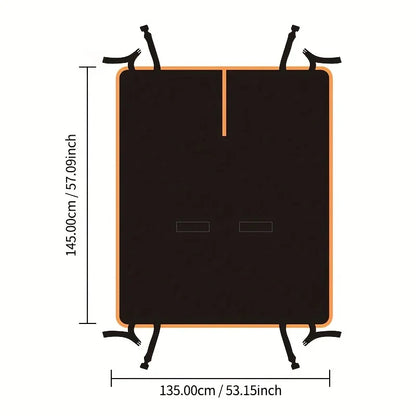 Funda impermeable para el asiento trasero del auto