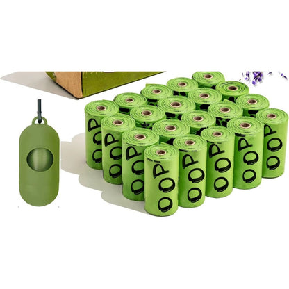 Rollos de bolsas para desechos de perro con dispensador