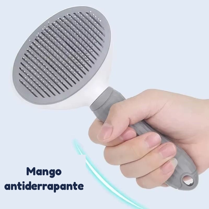 Cepillo quitapelo autolimpiable para perro y gato