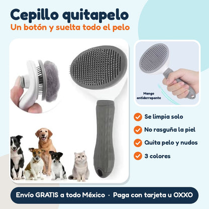 Cepillo quitapelo: Un botón y suelta todo el pelo
