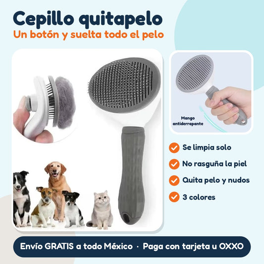 Cepillo quitapelo: Un botón y suelta todo el pelo