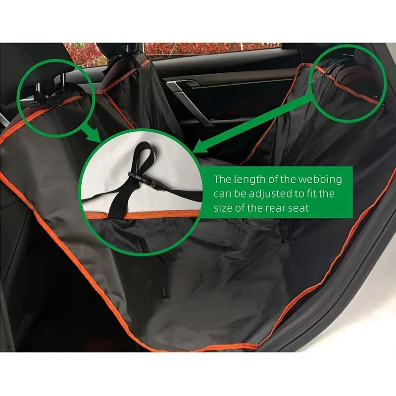 Funda impermeable para el asiento trasero del auto