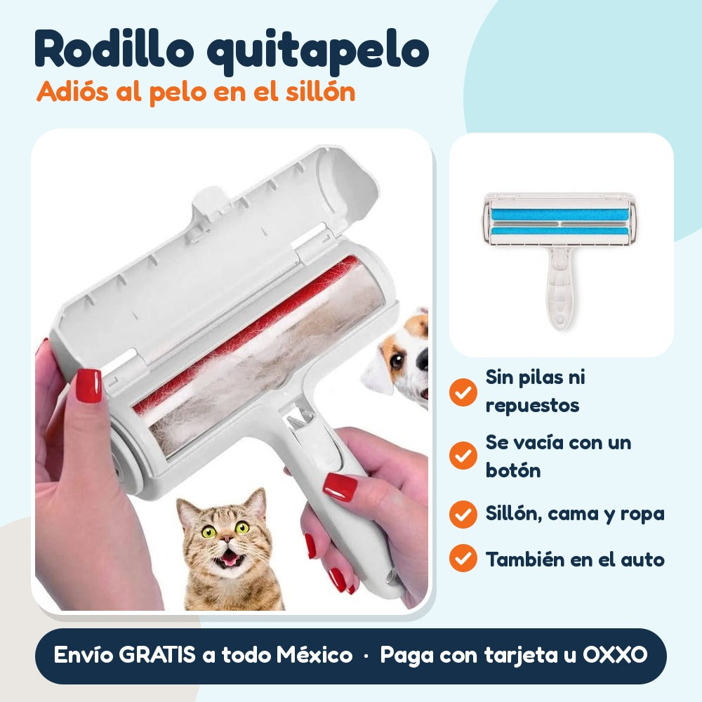 Rodillo quitapelo reutilizable para sillón, cama y ropa