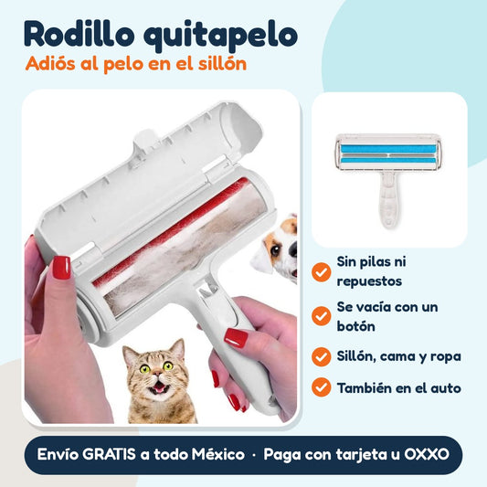 Rodillo quitapelo reutilizable para sillón, cama y ropa