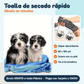 Toalla de microfibra de secado rápido para perro